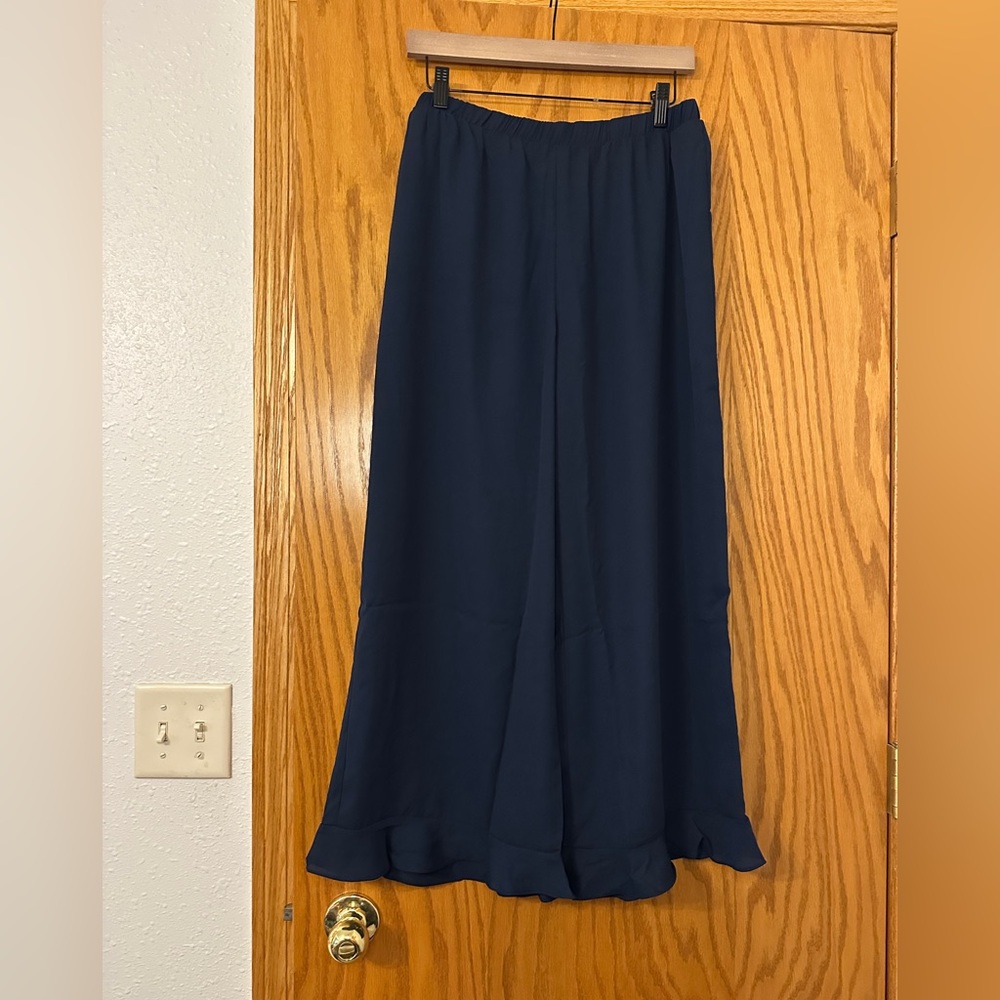 Three Eighty Two Ruffle Hem Pants - NWT - Size L